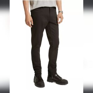 Michael Kors Parker Slim Fit Stretch Twill Pants, 33/32 Black NWT